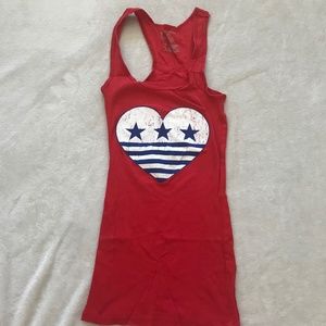 Red Patriotic Tank Top